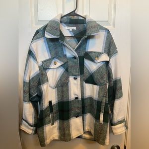 Workshop Republic plaid flannel jacket